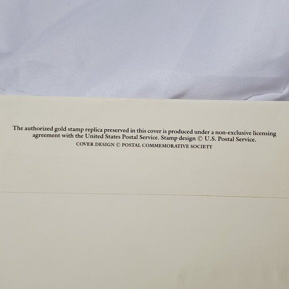 22kt Gold Stamp Replica Smithsonian Institution 150th Anniversary - Picture 5 of 9